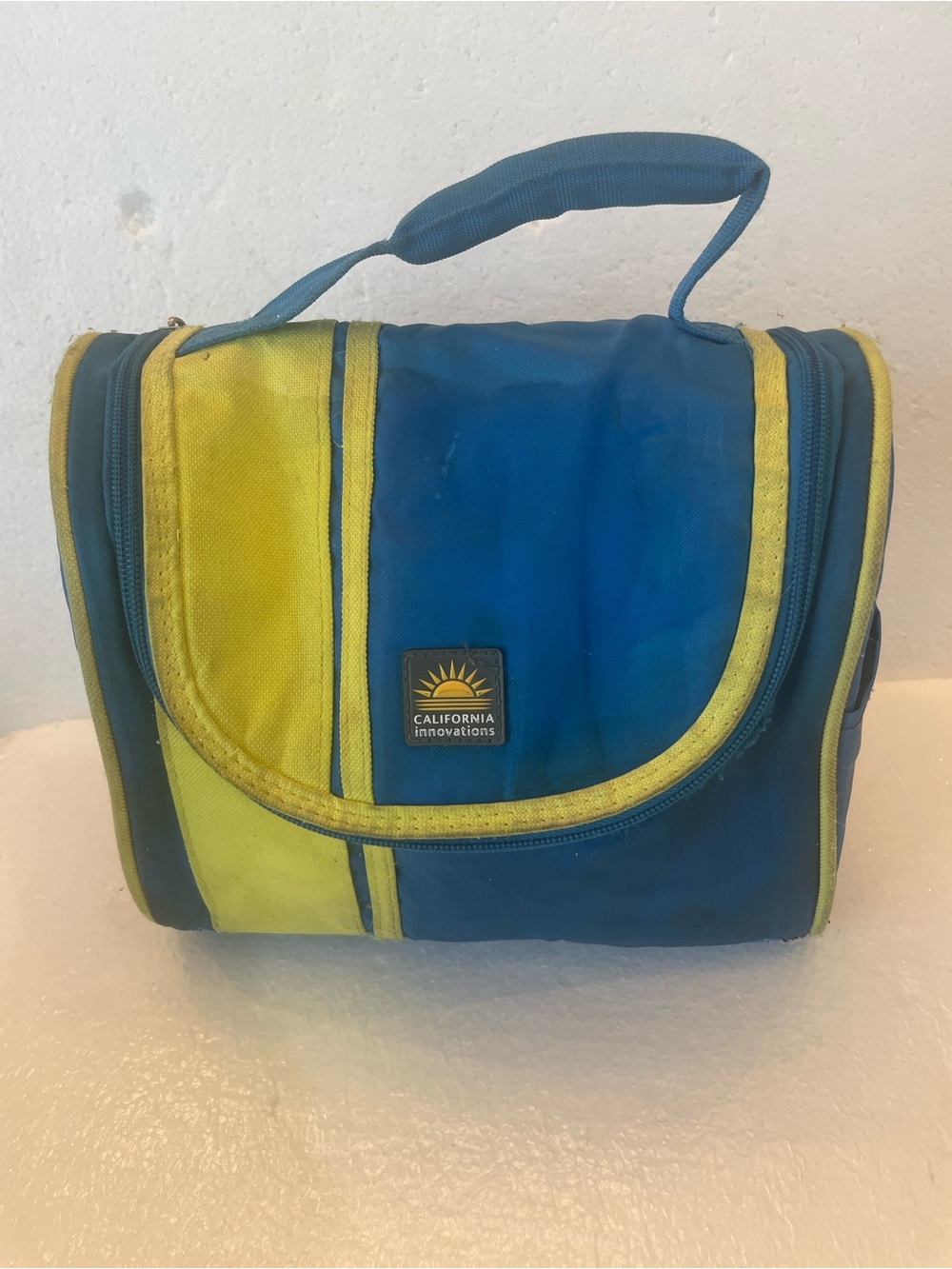 Y2K California Innovations Insulated Lunch Bag cooler travel tote handle blue
